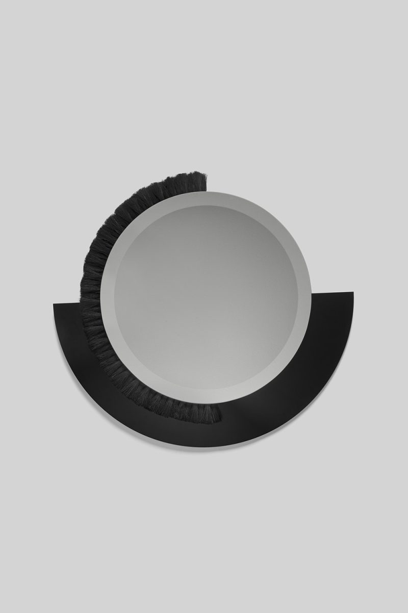 LARGE BLACK ROOTS MIRROR